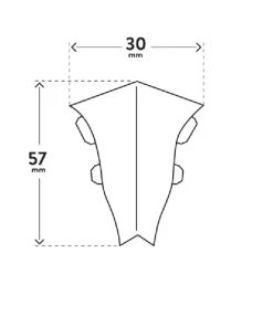 LM55 szegő tartozék Belső Sarok 102