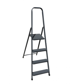 Alu Háztartási létra 2x4 (3+1)