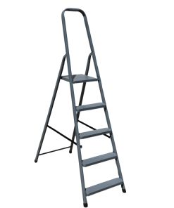 Alu Háztartási létra 2x5 (4+1)