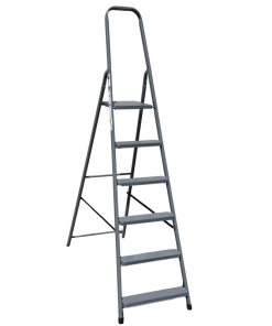 Alu Háztartási létra 2x6 (5+1)